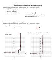 Image result for Exponential Function Shifts