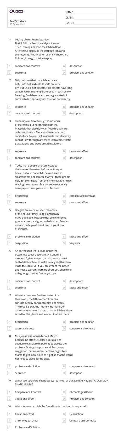 Image result for Text Structure Grade 4