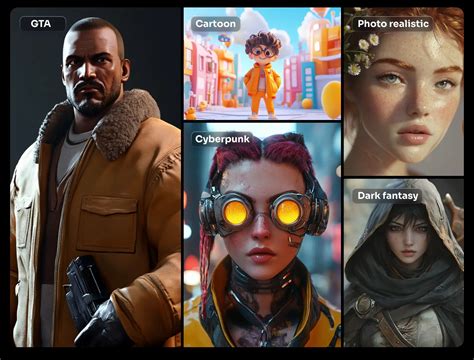 Vision Character Generator に対する画像結果