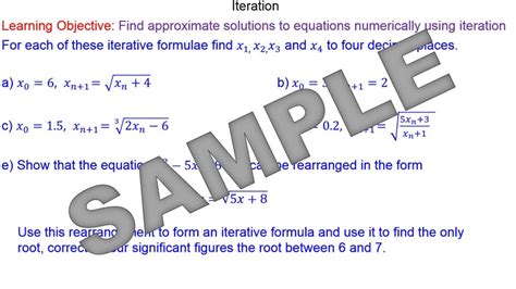 Image result for Iterative Formula