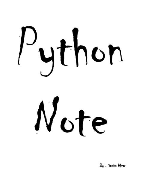Image result for Python Handwritten Notepad PDF