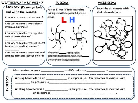 Afbeeldingsresultaten voor Reading Station Models Worksheet Answer Key