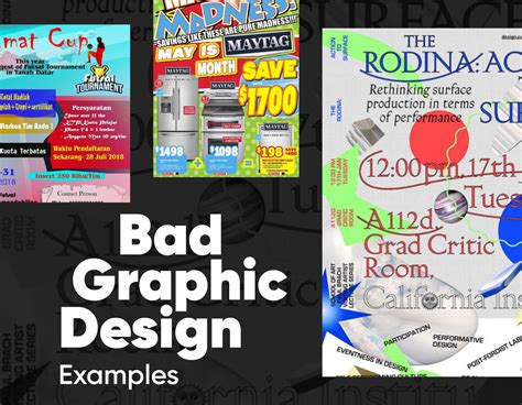 Image result for Good Vs. Bad Graphic Design Examples