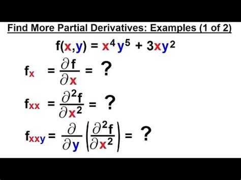 Toradh íomhá ar Example of Partial Derivative
