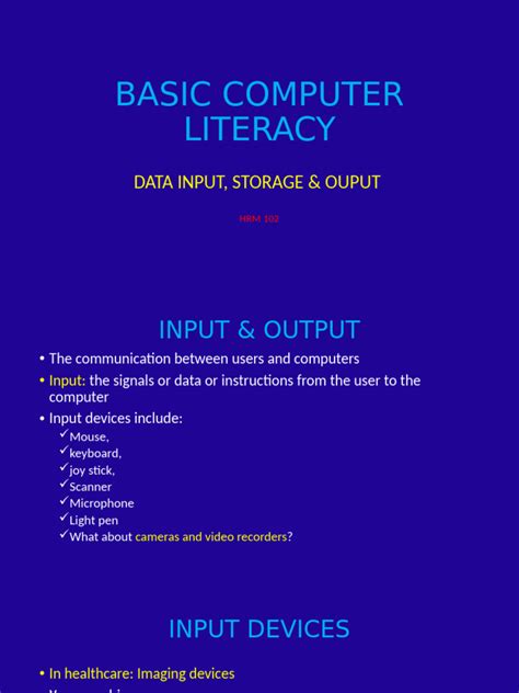 Image result for Basic Computer Literacy Lesson Plan