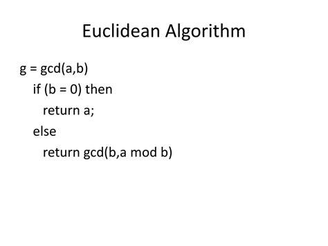 Image result for Euclidean Algorithm Formula