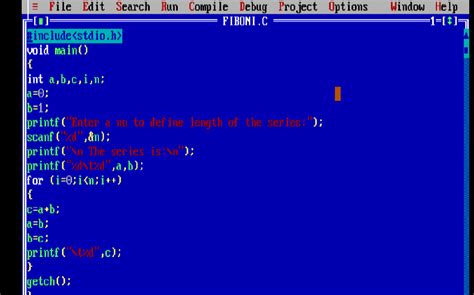 Image result for Fibonacci Series in C Programming