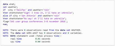 Image result for SAS If Statement Code Cheat Sheet