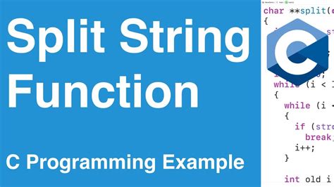 Image result for Create a String Split Function in C
