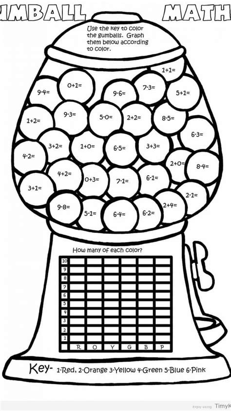 Toradh íomhá ar Math Color Sheets 2nd Grade