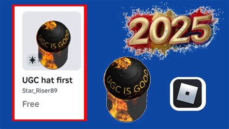Roblox Free Items Ugc Hat First 2025 - YouTube
