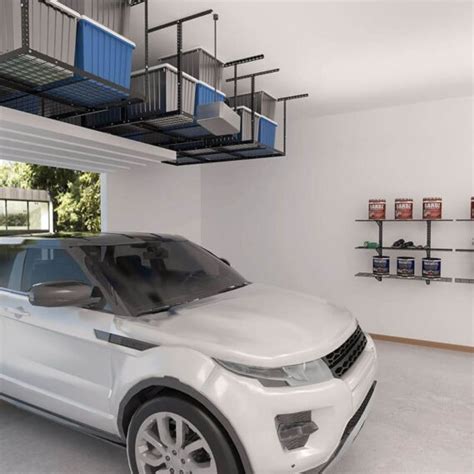 13 DIY Overhead Garage Storage Shelves for Unused Space