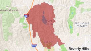 Image result for 90077 Zip Code Map