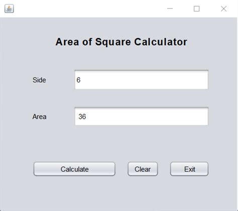 Square Area in Java に対する画像結果