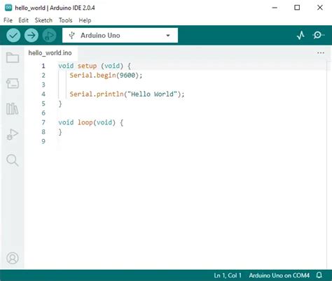 Image result for HelloWorld Arduino Sketch