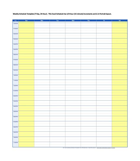 Image result for Weekly Schedule Worksheet