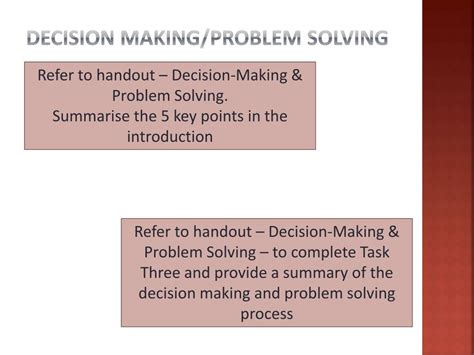 Toradh íomhá ar Problem Solving and Decision-Making Course Summary