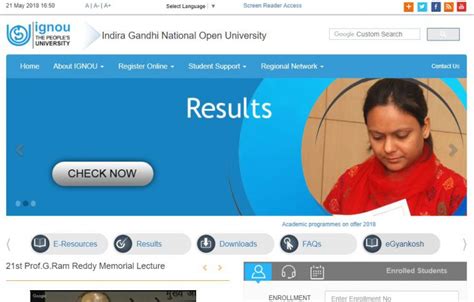 Image result for IGNOU Website