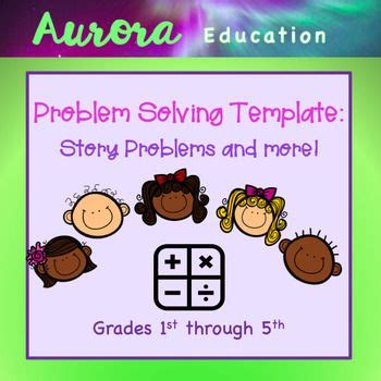 Image result for Math Story Problem Template