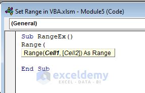 Image result for VBA Set Range