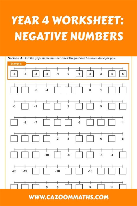 Afbeeldingsresultaten voor Year 5 Four Operations Negative Numbers Worksheet