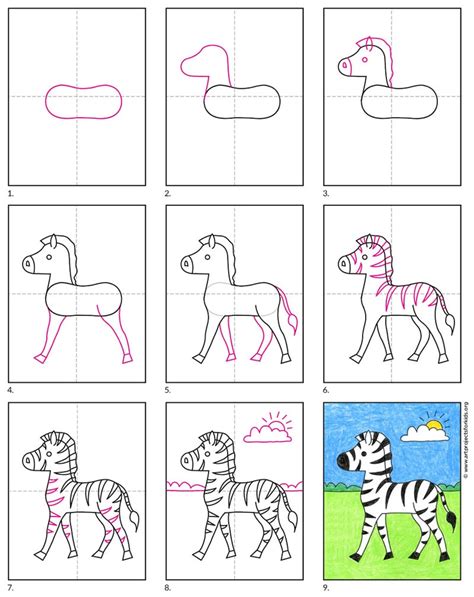 Image result for Zebra Drawing Easy Step by Step