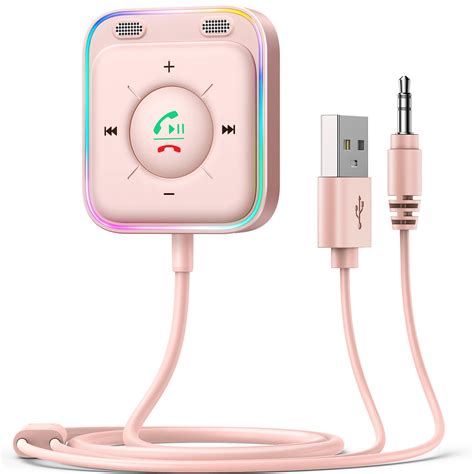 Amazon.com: Bluetooth 5.4 Car AUX Adapter with Dual Mics & Noise ...