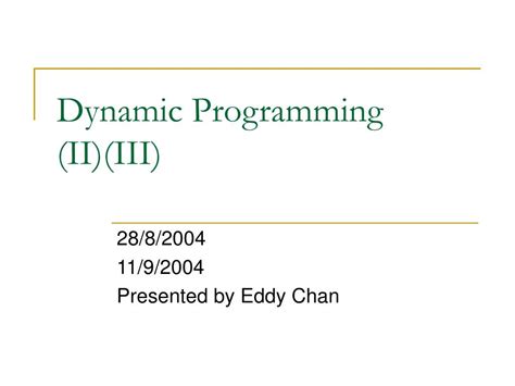 Toradh íomhá ar Dynamic Programming PPT