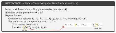 Image result for Reinforce Algorithm Psuedocode