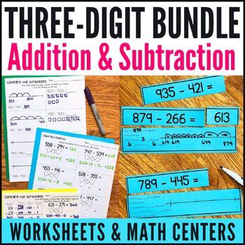 Toradh íomhá ar Adding and Subtracting 3-Digit Numbers