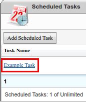Schedule Task Complete に対する画像結果