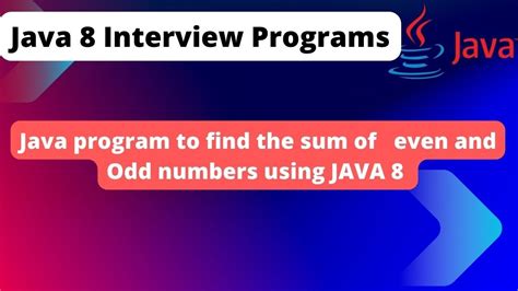 Image result for Sum of Odd Numbers in Java