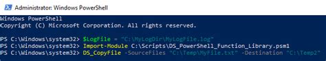Toradh íomhá ar Help Function for Library in PowerShell