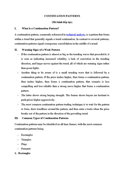 Image result for What Is a Continuation Pattern