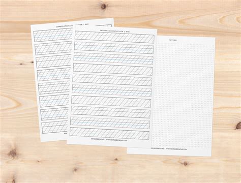 Printable Calligraphy Guide Sheets に対する画像結果