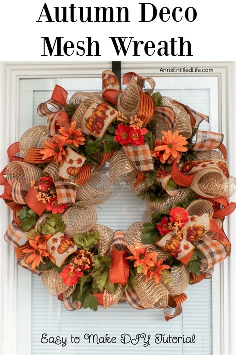 Toradh íomhá ar Deco Mesh Wreath Tutorial