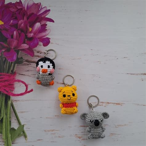 Afbeeldingsresultaten voor Crochet Keychain Animals