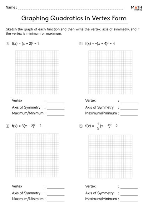 Toradh íomhá ar Graphing Quadratics Notes and Worksheet