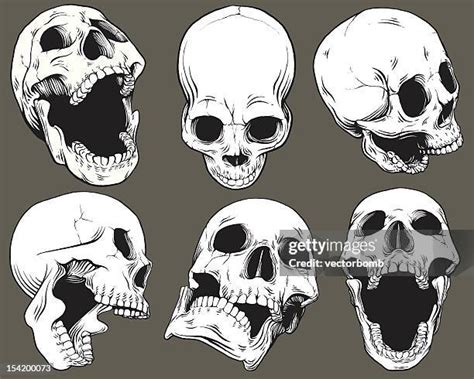 Image result for Alien Skull with Mouth Open Drawing