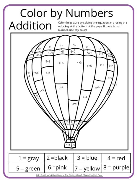 Image result for Addition Colouring Sheets