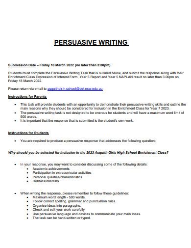 Afbeeldingsresultaten voor 4th Grade Persuasive Writing Examples