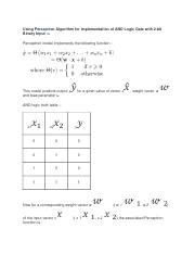Image result for Logic Functions with Perceptron Algorithm