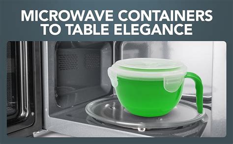 4pk Microwavable Containers with Lids | 900ml Microwave Bowls with ...