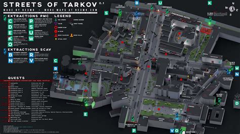 Toradh íomhá ar Tarkov Inner Interchange Map