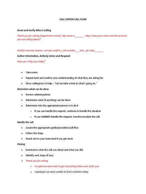 Image result for Call Flow Call Center Script