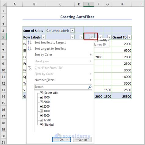 PivotTable AutoFilter Excel に対する画像結果