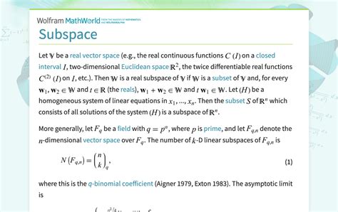 Image result for Dimension of Subspace