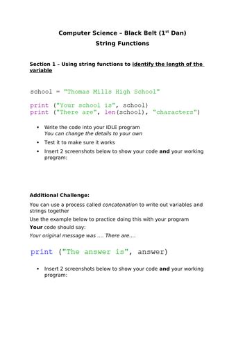 Image result for String Computer Science GCSE