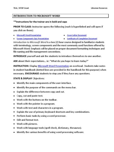 Image result for Free MS Word Lesson