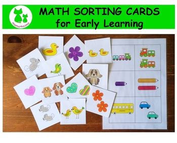Toradh íomhá ar Math Sorting Cards Area